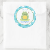 Freddy the Frog Round Favor Sticker (Tas)
