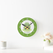 Freddy the Frog Wall Clock - Groen Ronde Klok (Huis)
