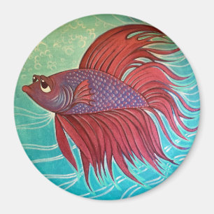 Freddy the Sad Fish Magneet