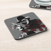 Freddy vs. Jason | Freddy Seeing Red Bier Onderzetter (Linkerzijde)