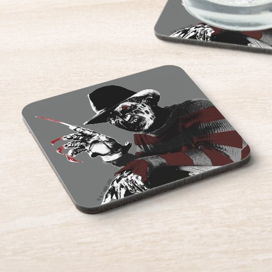 Freddy vs. Jason | Freddy Seeing Red Bier Onderzetter (Linkerzijde)