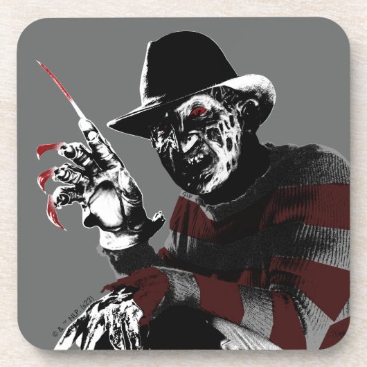 Freddy vs. Jason | Freddy Seeing Red Bier Onderzetter (Voorkant)
