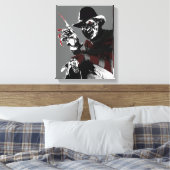 Freddy vs. Jason | Freddy Seeing Red Canvas Afdruk (Insitu (Slaapkamer))