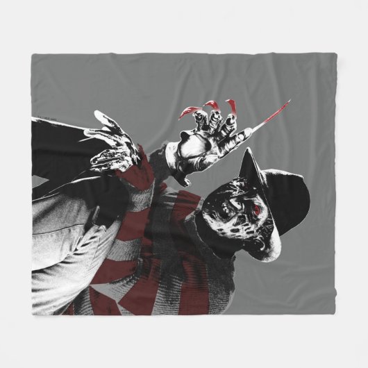 Freddy vs. Jason | Freddy Seeing Red Fleece Deken (Voorkant (Horizontaal))