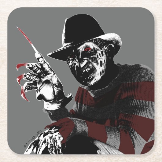 Freddy vs. Jason | Freddy Seeing Red Kartonnen Onderzetters (Voorkant)