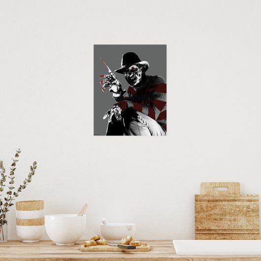Freddy vs. Jason | Freddy Seeing Red Poster (Keuken)