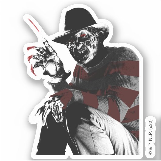 Freddy vs. Jason | Freddy Seeing Red Sticker (Voorkant)