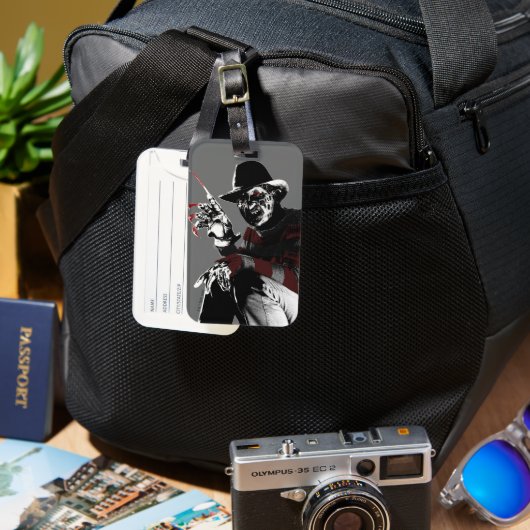 Freddy vs. Jason | Freddy ziet rood Bagagelabel (Voorkant & Achterkant)