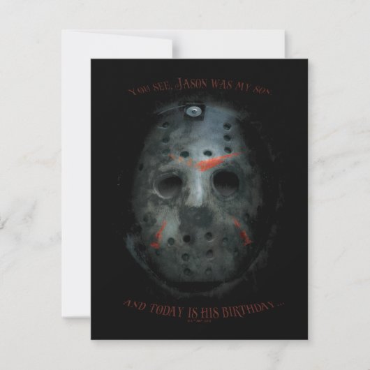 Freddy vs. Jason | Jason Mask Citaat Notitiekaartje (Voorkant)