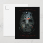 Freddy vs. Jason | Jason Mask Quote Briefkaart (Voorkant / Achterkant)