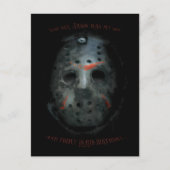 Freddy vs. Jason | Jason Mask Quote Briefkaart (Voorkant)