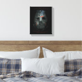 Freddy vs. Jason | Jason Mask Quote Canvas Afdruk (Insitu (Slaapkamer))