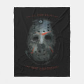 Freddy vs. Jason | Jason Mask Quote Fleece Deken (Voorkant)