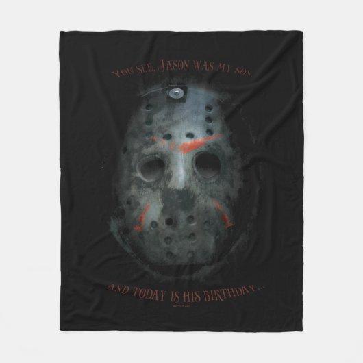 Freddy vs. Jason | Jason Mask Quote Fleece Deken (Voorkant)