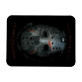 Freddy vs. Jason | Jason Mask Quote Magneet (Horizontaal)