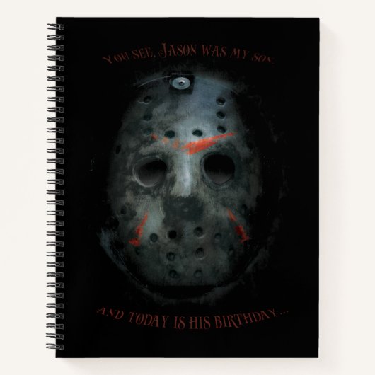 Freddy vs. Jason | Jason Mask Quote Notitieboek (Voorkant)