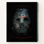 Freddy vs. Jason | Jason Mask Quote Notitieboek (Achterkant)