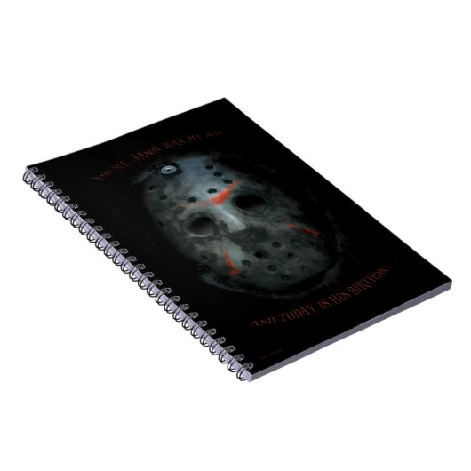 Freddy vs. Jason | Jason Mask Quote Notitieboek (Rechterzijde)