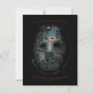 Freddy vs. Jason   Jason Mask Quote Notitiekaartje