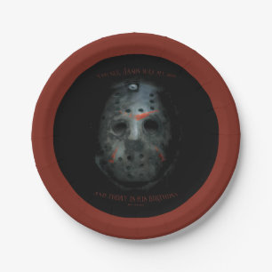 Freddy vs. Jason   Jason Mask Quote Papieren Bordje