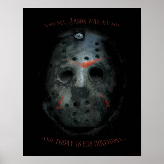 Freddy vs. Jason | Jason Mask Quote Poster (Voorkant)