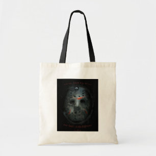 Freddy vs. Jason Jason Mask Quote Tote Bag