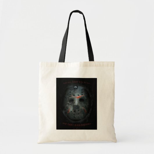 Freddy vs. Jason | Jason Mask Quote Tote Bag (Voorkant)