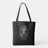 Freddy vs. Jason | Jason Mask Quote Tote Bag (Achterkant)