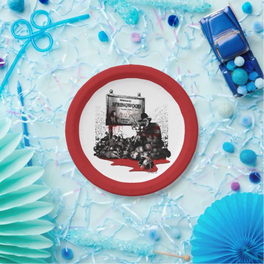 Freddy vs. Jason | Welcome to Springwood Papieren Bordje (Feest)