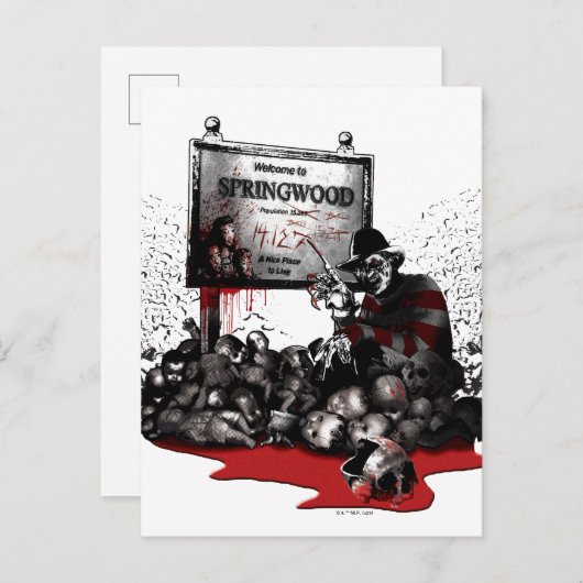 Freddy vs. Jason | Welkom in Springwood Briefkaart (Voorkant / Achterkant)