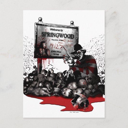 Freddy vs. Jason | Welkom in Springwood Briefkaart (Voorkant)