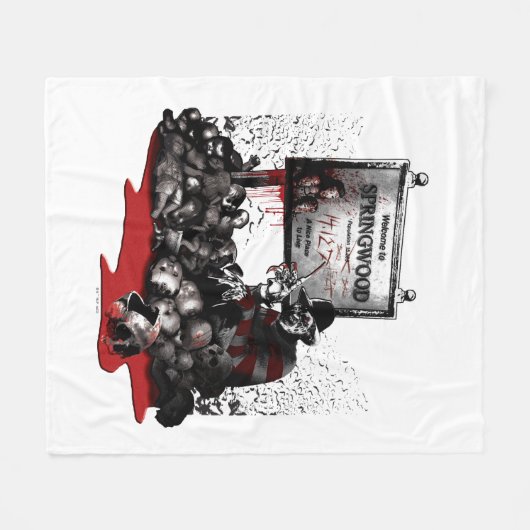 Freddy vs. Jason | Welkom in Springwood Fleece Deken (Voorkant (Horizontaal))