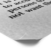 Frederic Bastiat anti-socialisme Poster (Hoek)