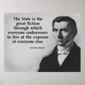 Frederic Bastiat Quote Poster (Voorkant)