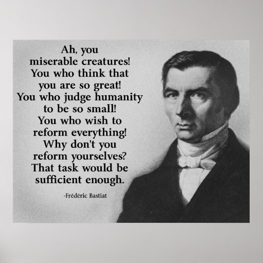 Frederic Bastiat Reform Poster (Voorkant)