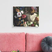  Frederic Bazille Black Woman met pony's Canvas Afdruk (Insitu (Woonkamer))