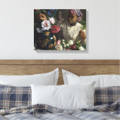  Frederic Bazille Black Woman met pony's Canvas Afdruk (Insitu (Slaapkamer))