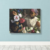  Frederic Bazille Black Woman met pony's Canvas Afdruk (Insitu (Houten vloer))