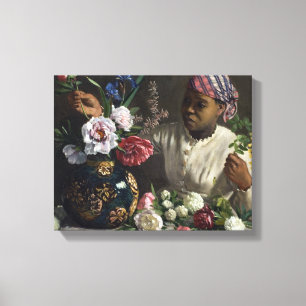 Frederic Bazille Black Woman met pony's Canvas Afdruk