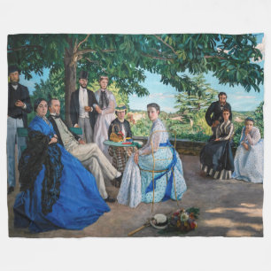 Frederic Bazille - De Familiereünie Fleece Deken