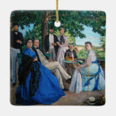 Frédéric Bazille - De Familiereünie Keramisch Ornament (Achterkant)