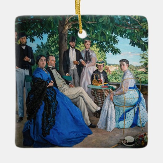 Frédéric Bazille - De Familiereünie Keramisch Ornament (Voorkant)