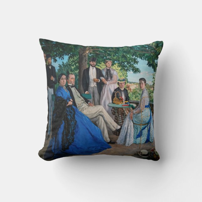 Frédéric Bazille - De Familiereünie Kussen (Voorkant)