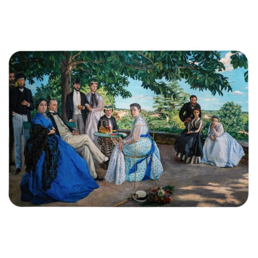 Frédéric Bazille - De Familiereünie Magneet (Horizontaal)