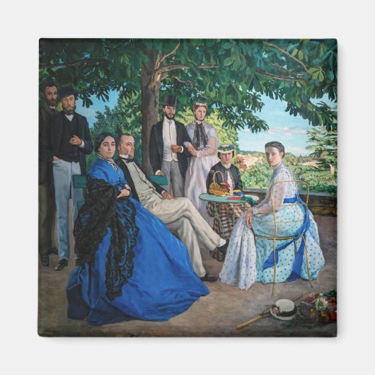 Frédéric Bazille - De Familiereünie Magneet (Voorkant)