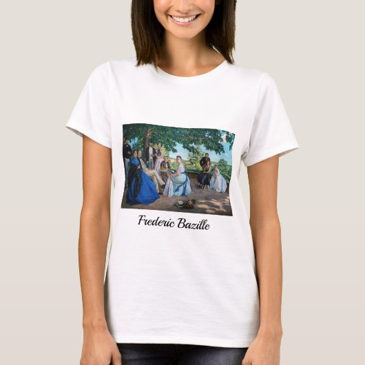 Frédéric Bazille - De Familiereünie T-shirt (Voorkant)