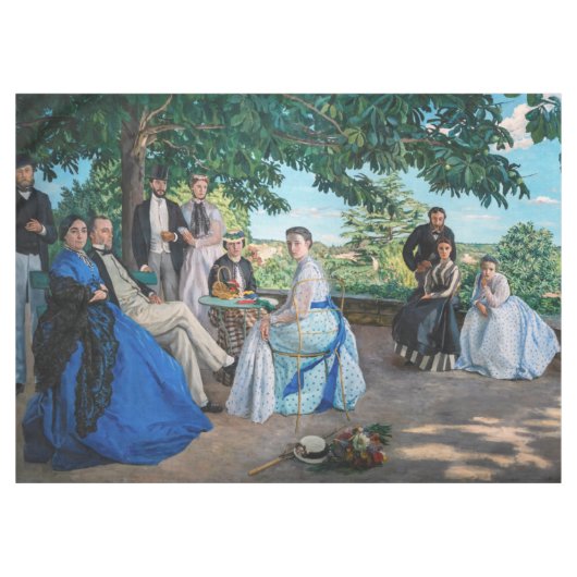 Frederic Bazille - De Familiereünie Tafelkleed (Voorkant (Horizontaal))