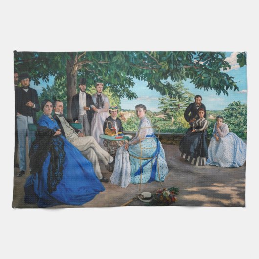 Frédéric Bazille - De Familiereünie Theedoek (Horizontaal)