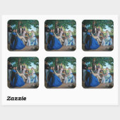 Frédéric Bazille - De Familiereünie Vierkante Sticker (Vel)