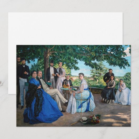 Frederic Bazille - de gezinshereniging Bedankkaart (Voorkant / Achterkant)